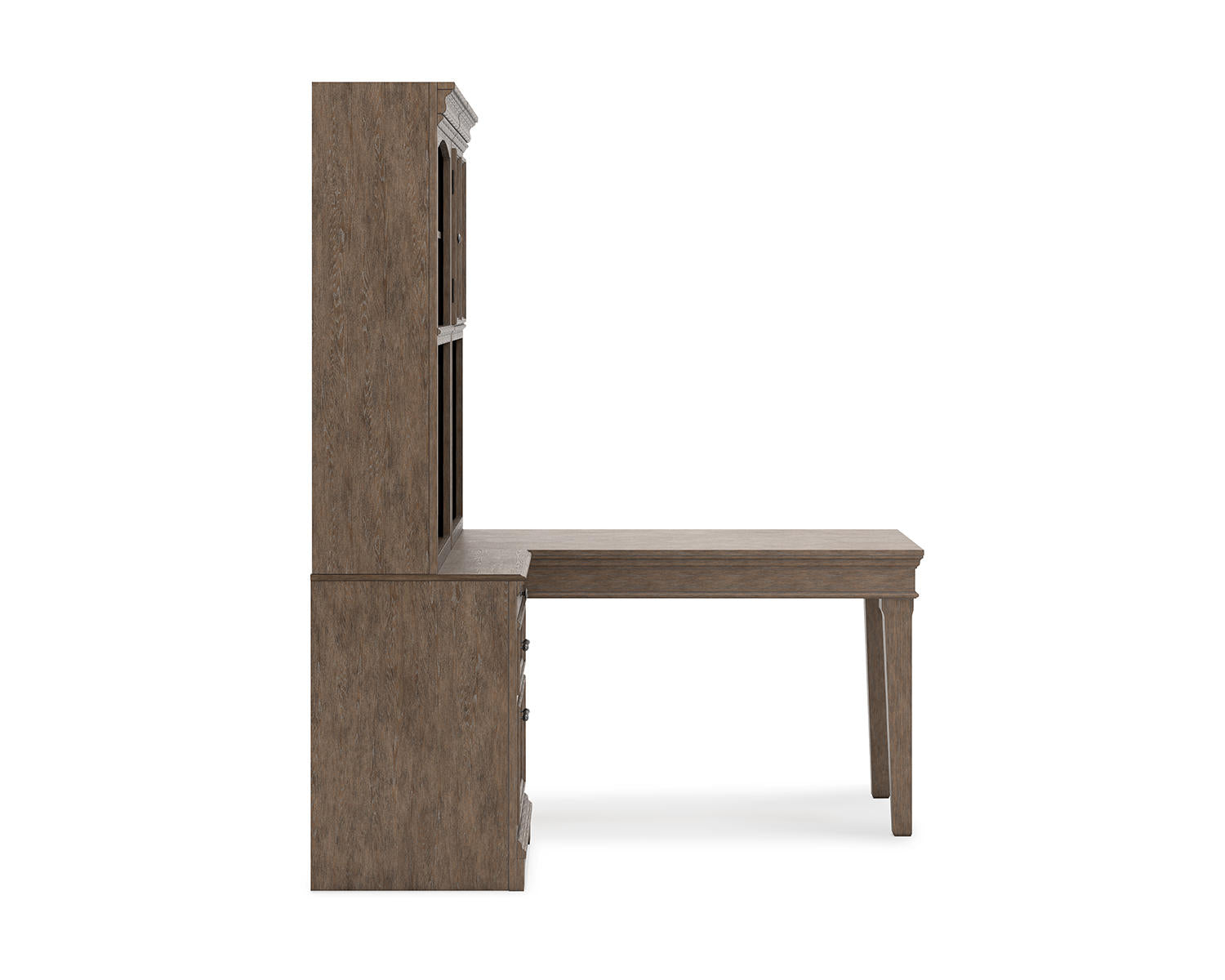Janismore 4-Piece Bookcase Wall Unit with Desk