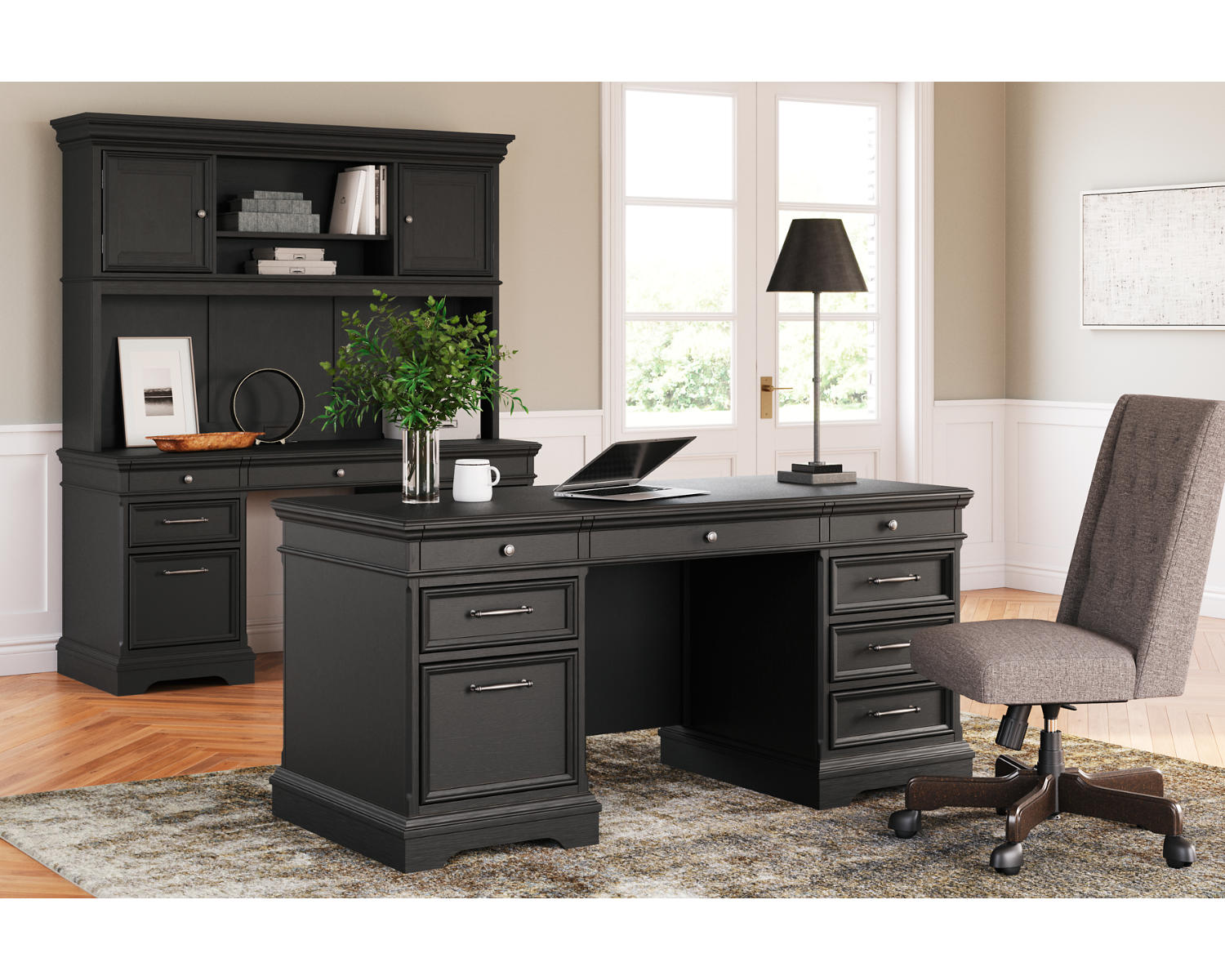 Beckincreek Home Office Credenza with Hutch