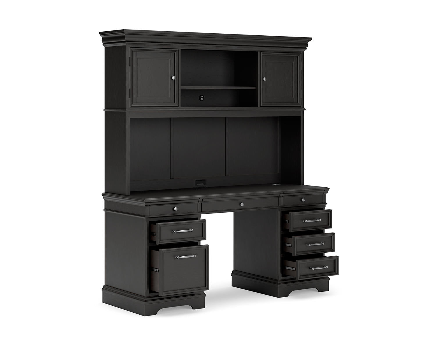 Beckincreek Home Office Credenza with Hutch