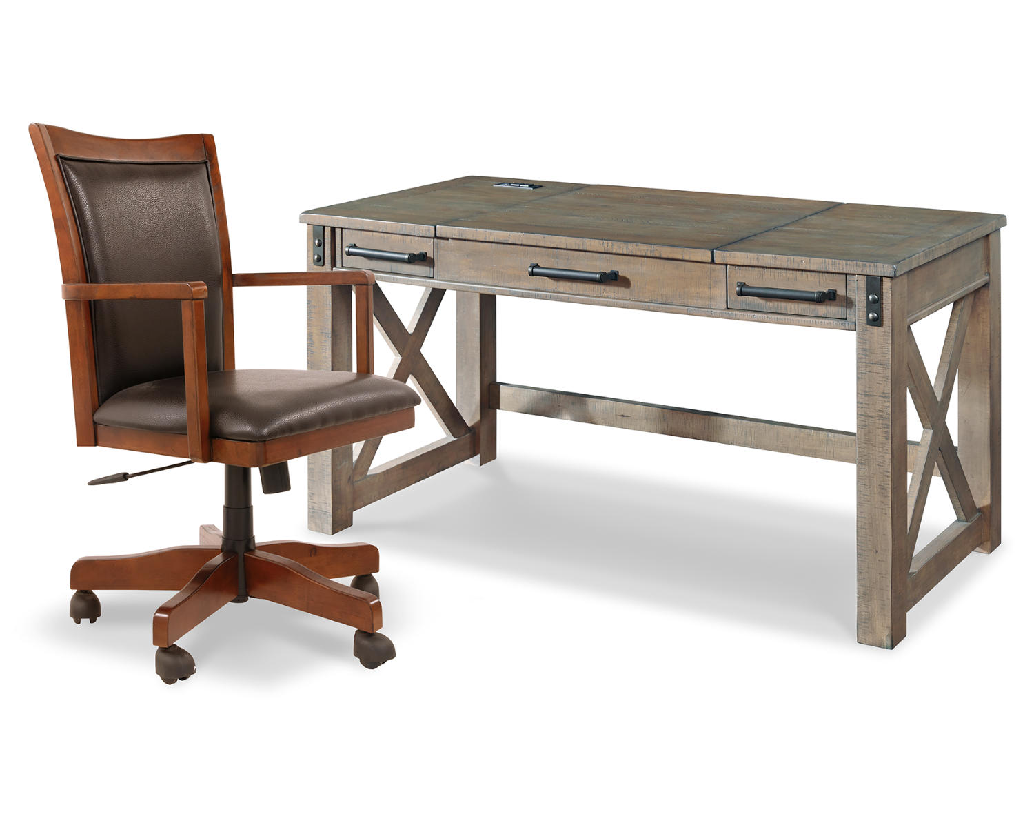 Aldwin Home Office Desk and Chair