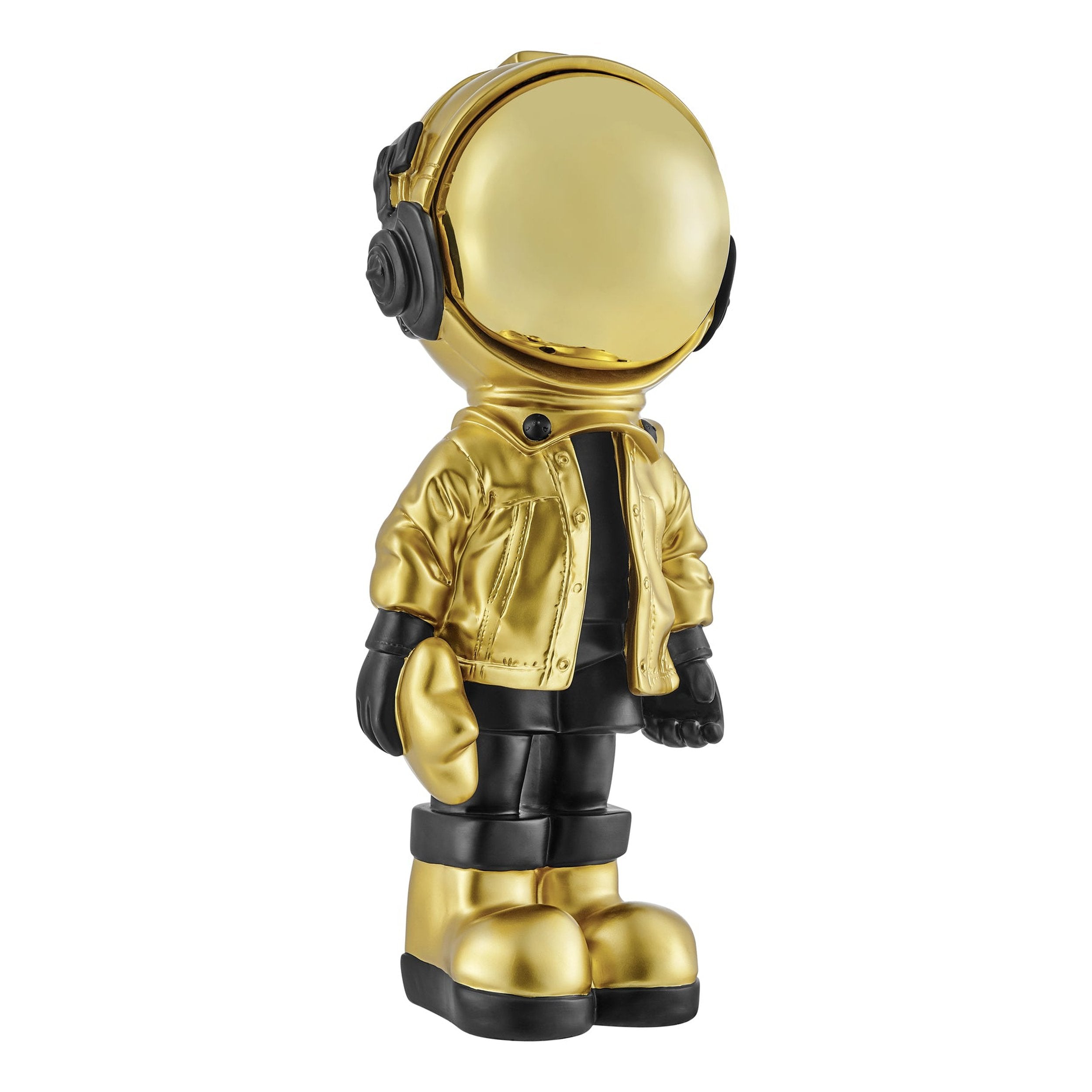 Hubble takes the Stars //Astronaut- Sculpture // Black & Gold