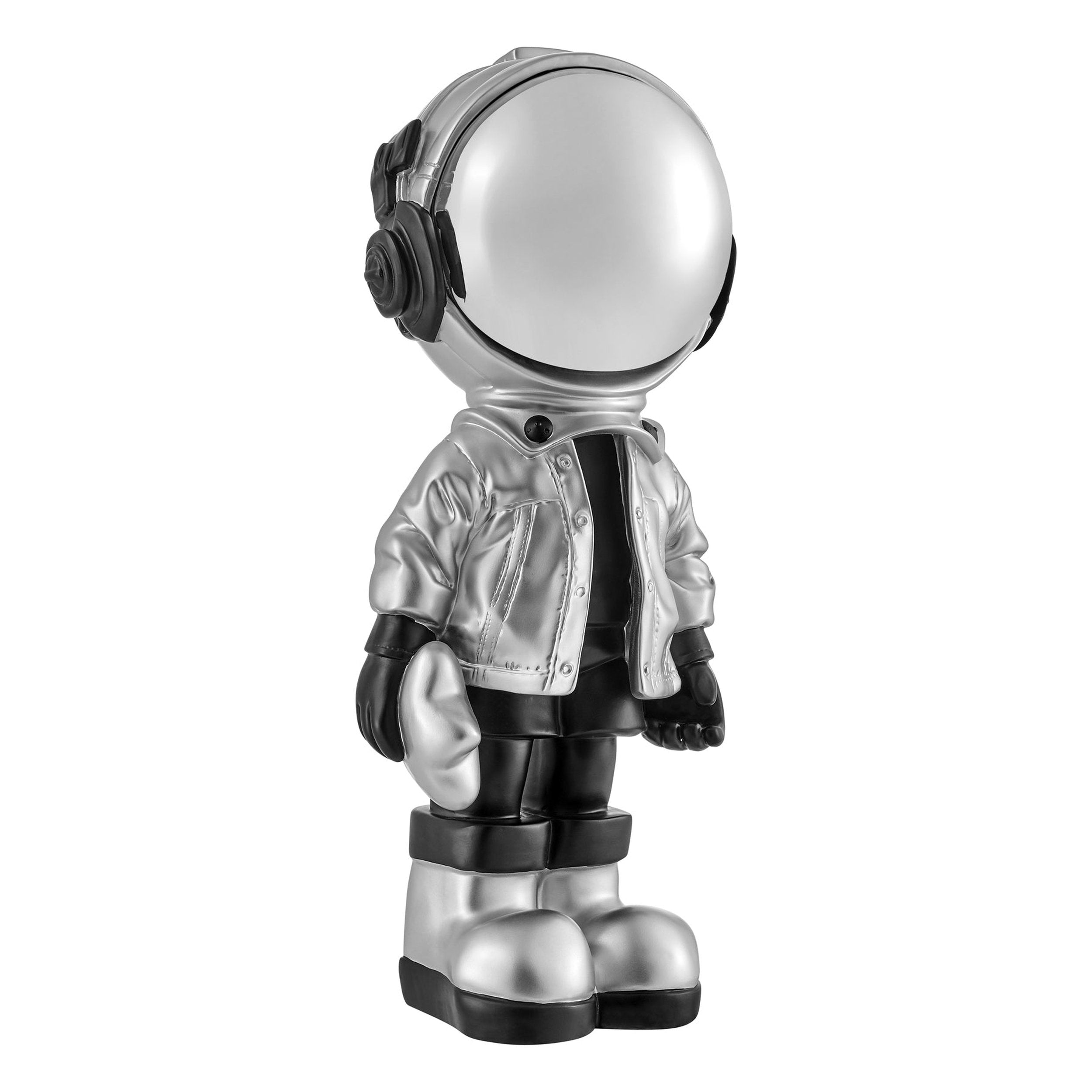 Hubble takes the Stars //Astronaut- Sculpture // Black & Silver