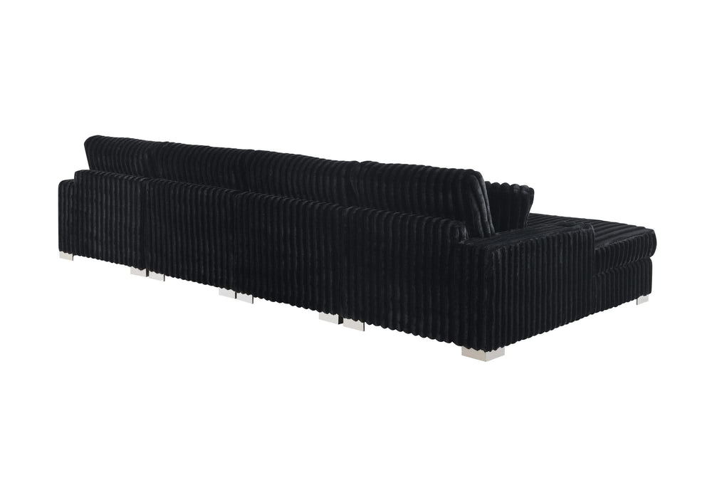 Seccional de terciopelo Bale