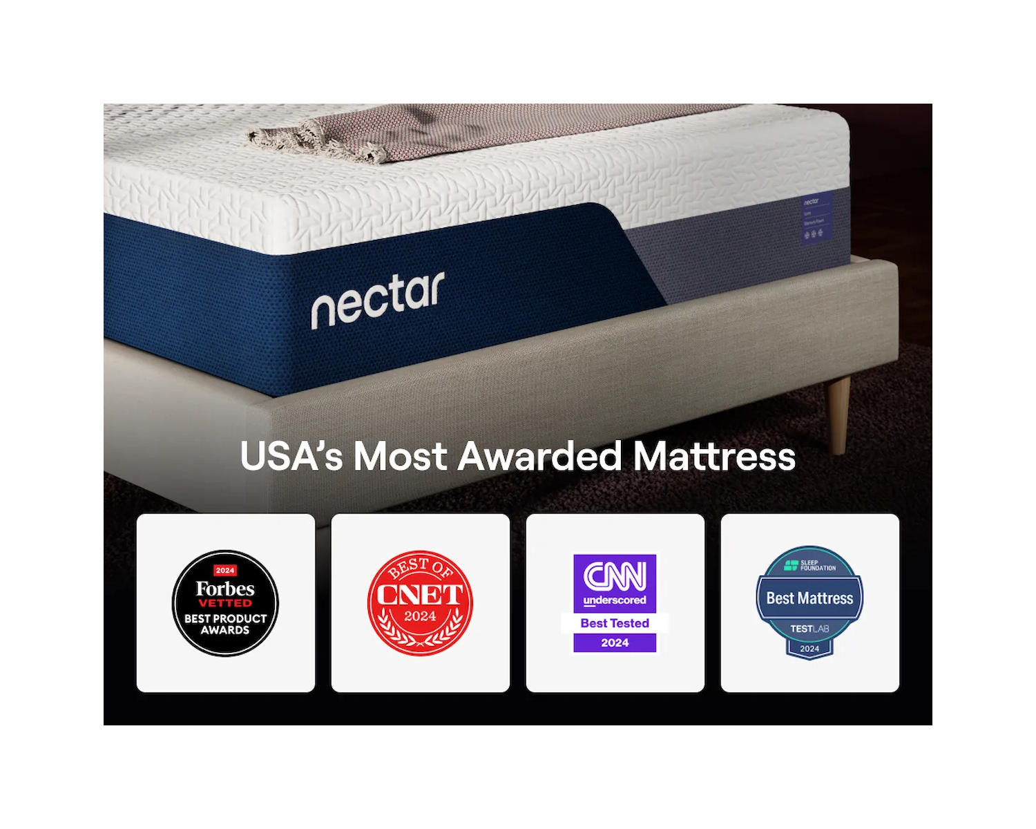 Nectar Luxe Memory Foam 5.1 Twin XL Mattress