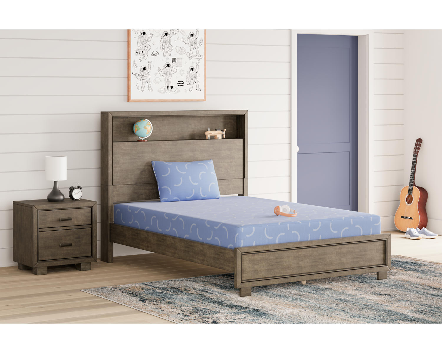 Dinsmore Twin over Twin Bunk Bed with Mattresses