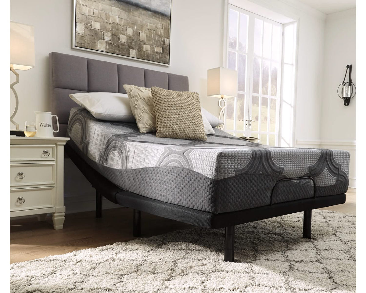 Base y colchón ajustable Ashley Hybrid Queen de 12 pulgadas
