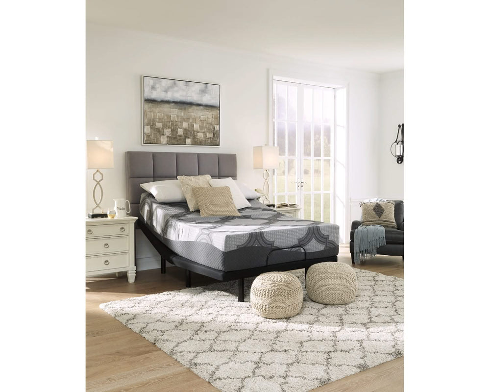 Base y colchón ajustable Ashley Hybrid Queen de 12 pulgadas