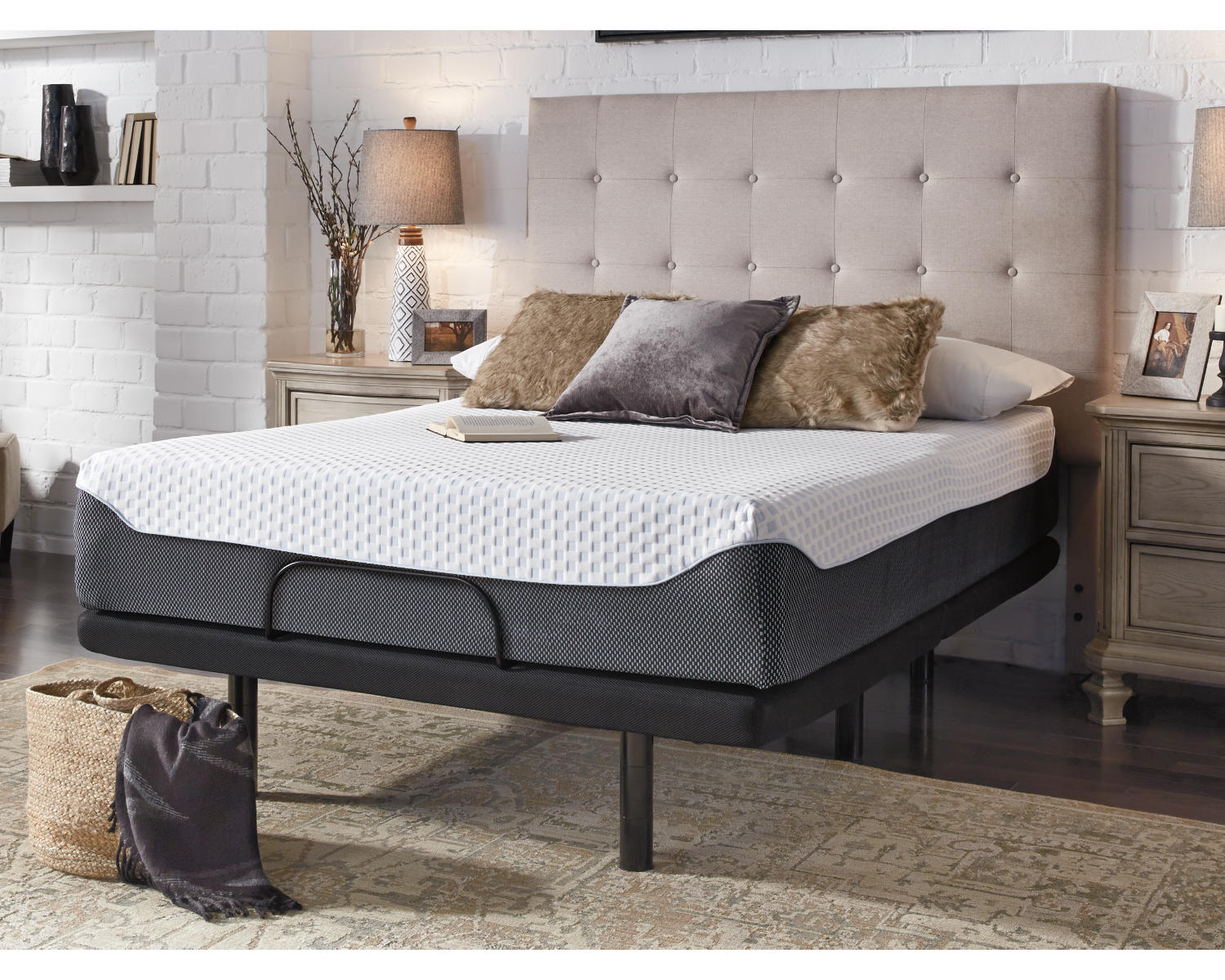 12 Inch Chime Elite Queen Adjustable Base with Mattress