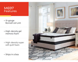 Chime 12 Inch Hybrid California King Mattress in a Box