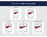 Chime 12 Inch Hybrid Twin Mattress in a Box
