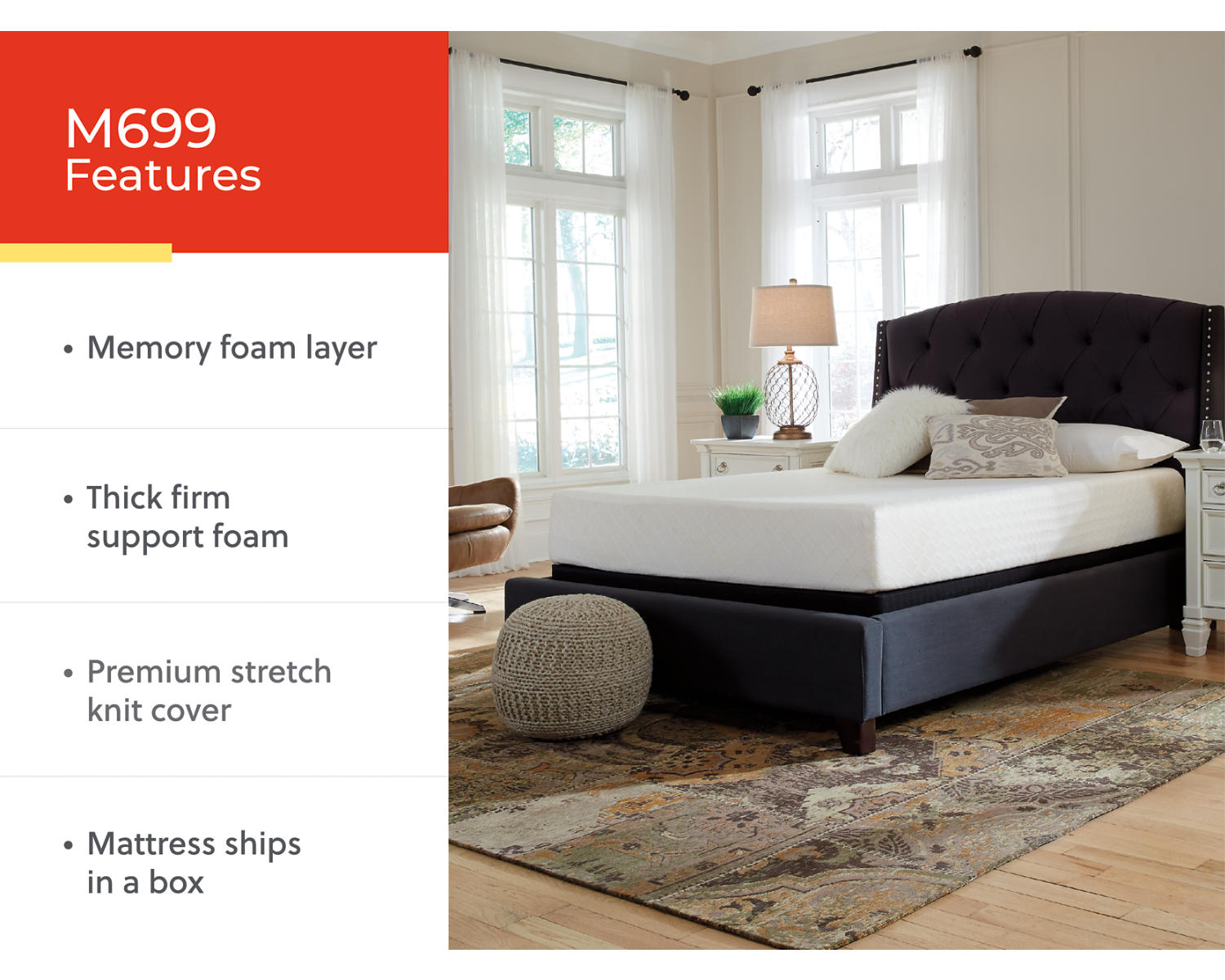 10 Inch Chime Memory Foam California King Mattress in a Box