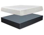 10 Inch Chime Memory Foam King Mattress and Foundation