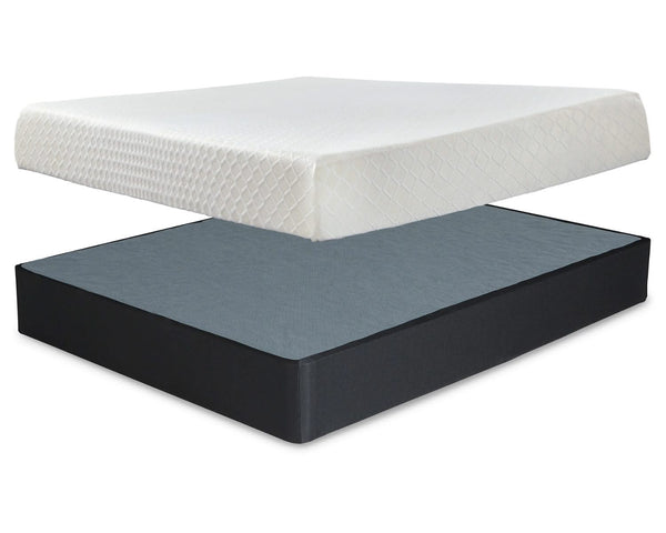 Colchón y base de espuma viscoelástica Chime de 10 pulgadas tamaño king