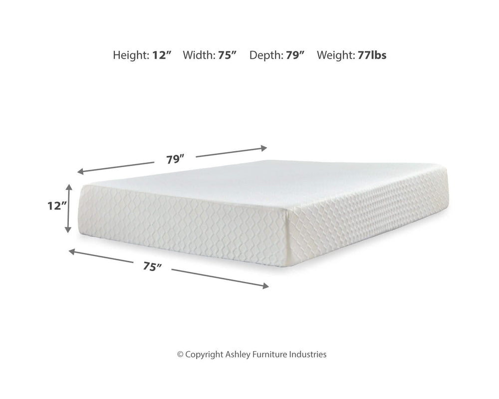 Chime 12 Inch Memory Foam California King Mattress in a Box