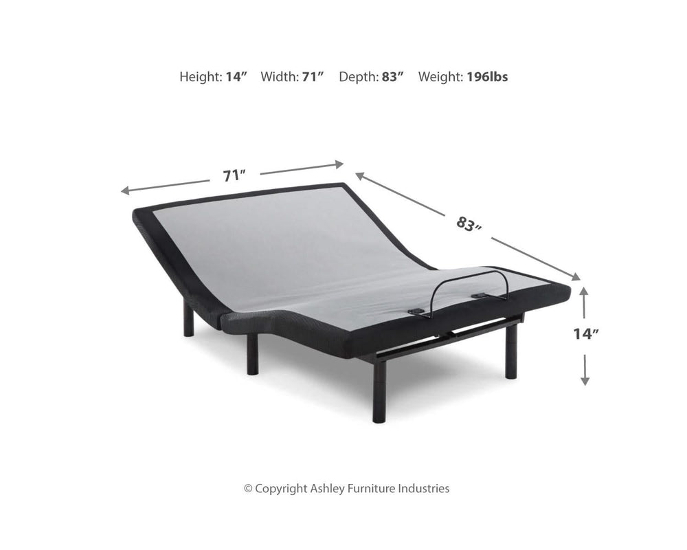 Base ajustable para cama California King con modelo Head-Foot