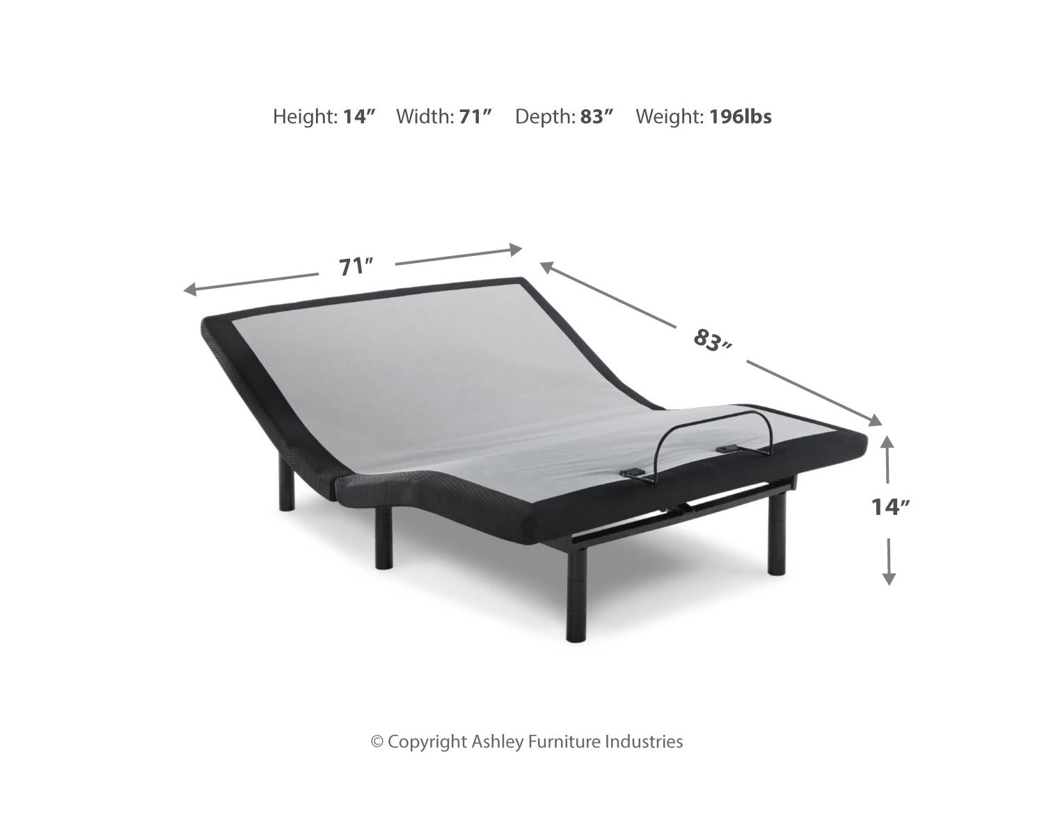 Head-Foot Model Best California King Adjustable Base