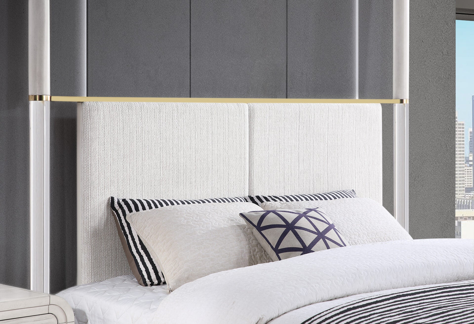 MALMO OAK BED Set 5PC