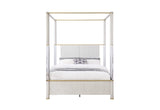 Cama con dosel de roble Malmö (1 pieza)