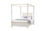 Cama con dosel de roble Malmö (1 pieza)