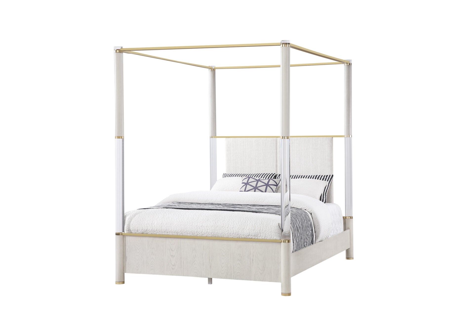 MALMO OAK Canopy Bed (1 Peice)