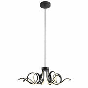 Magnolia LED Adjustable Chandelier //  Black