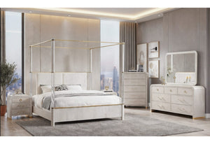 MALMO OAK BED Set 5PC
