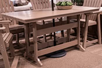 Mesa de comedor de exterior Seacliff Beach con altura de mostrador