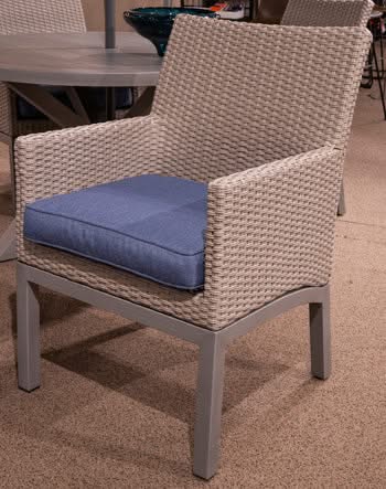 Sillón de playa Half Moon para exteriores con cojín (juego de 2)