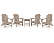 Sundown Treasure 4 Adirondack Chairs and Outdoor End Table