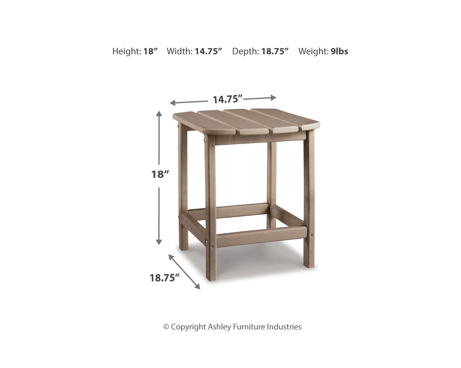 Sundown Treasure 4 Adirondack Chairs and Outdoor End Table