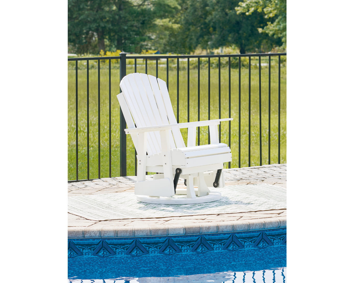 Hyland wave Outdoor Swivel Glider Chair