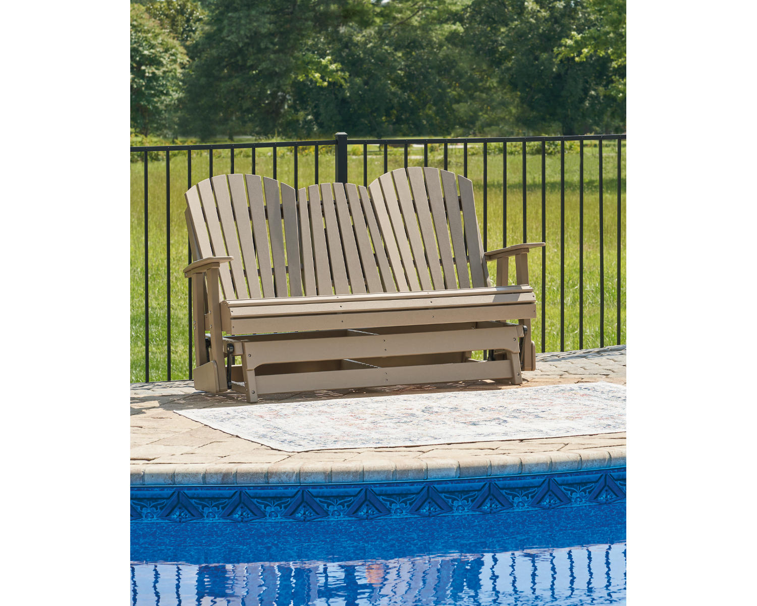 Hyland wave Outdoor Glider Loveseat