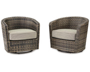 Coulee Mills Swivel Lounge with Cushion (Set of 2)