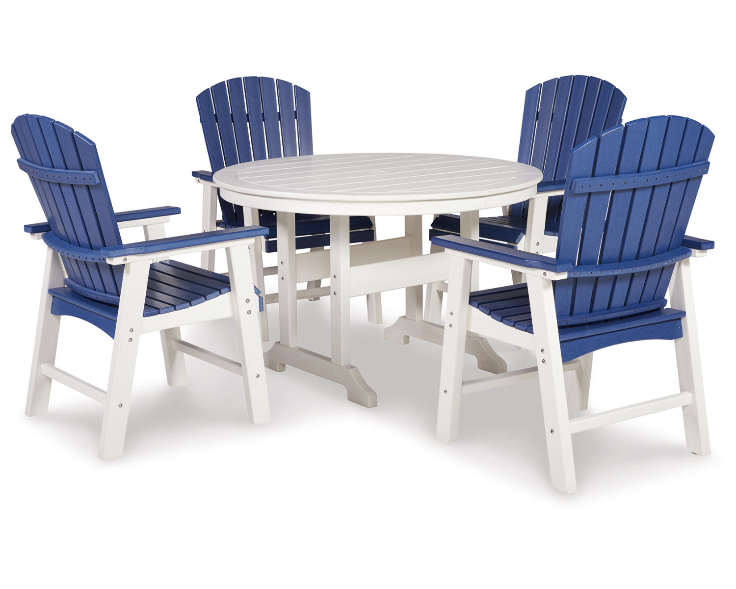 Crescent Luxe Outdoor Dining Table with 4 Chairs