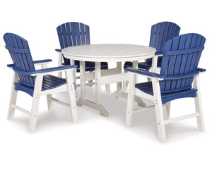 Mesa de comedor de exterior Crescent Luxe con 4 sillas