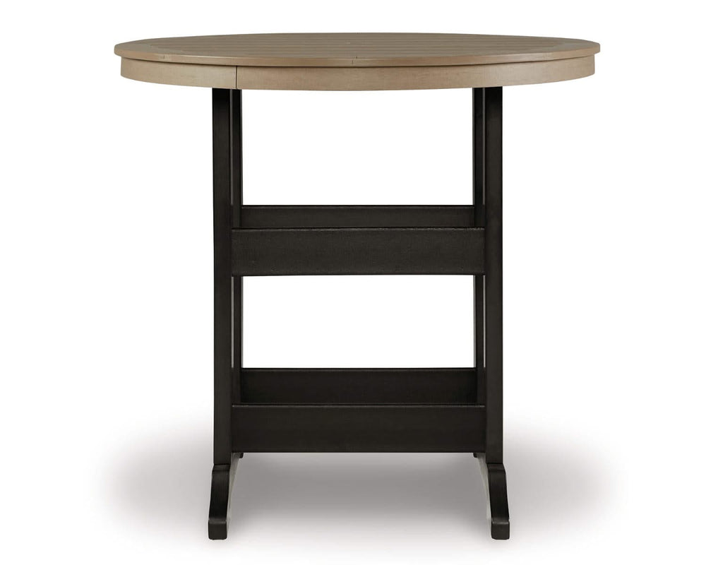 Mesa de comedor de exterior Fairen Trail de altura alta con 2 taburetes