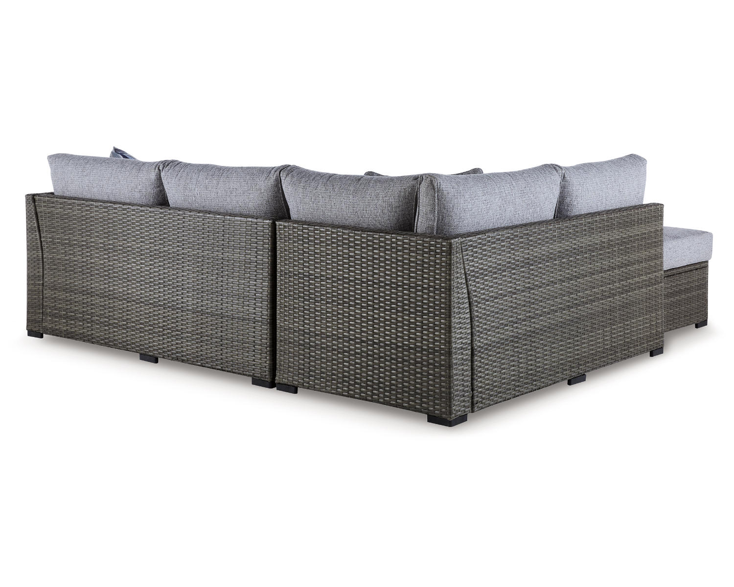 Petal Road Outdoor Loveseat Sectional/Ottoman/Table Set (Set of 4)
