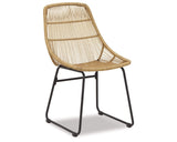 Coral Sand Outdoor Chairs with Table Set (Set of 3)
