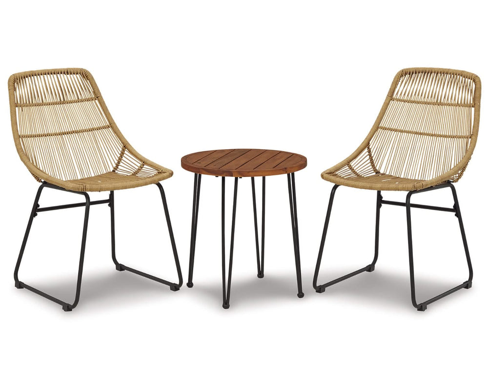 Coral Sand Outdoor Chairs with Table Set (Set of 3)