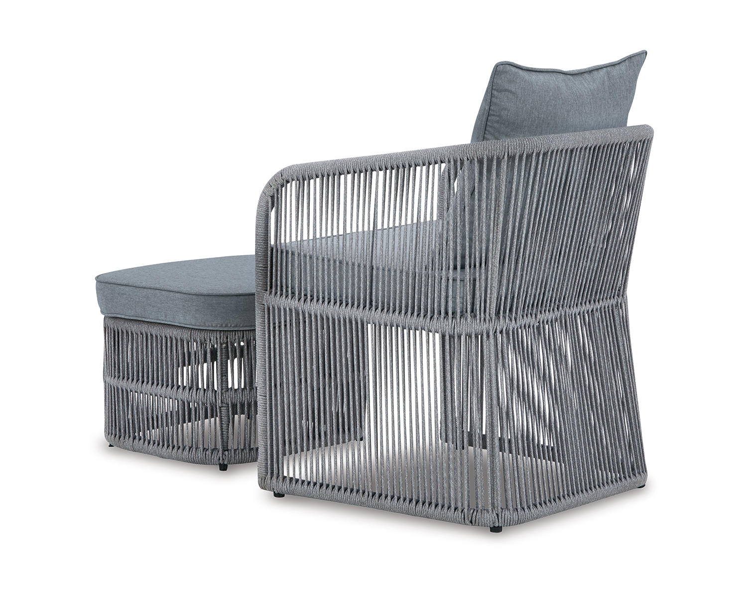 Coast Island Outdoor Chair with Ottoman and Side Table