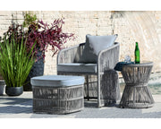 Coast Island Outdoor Chair with Ottoman and Side Table