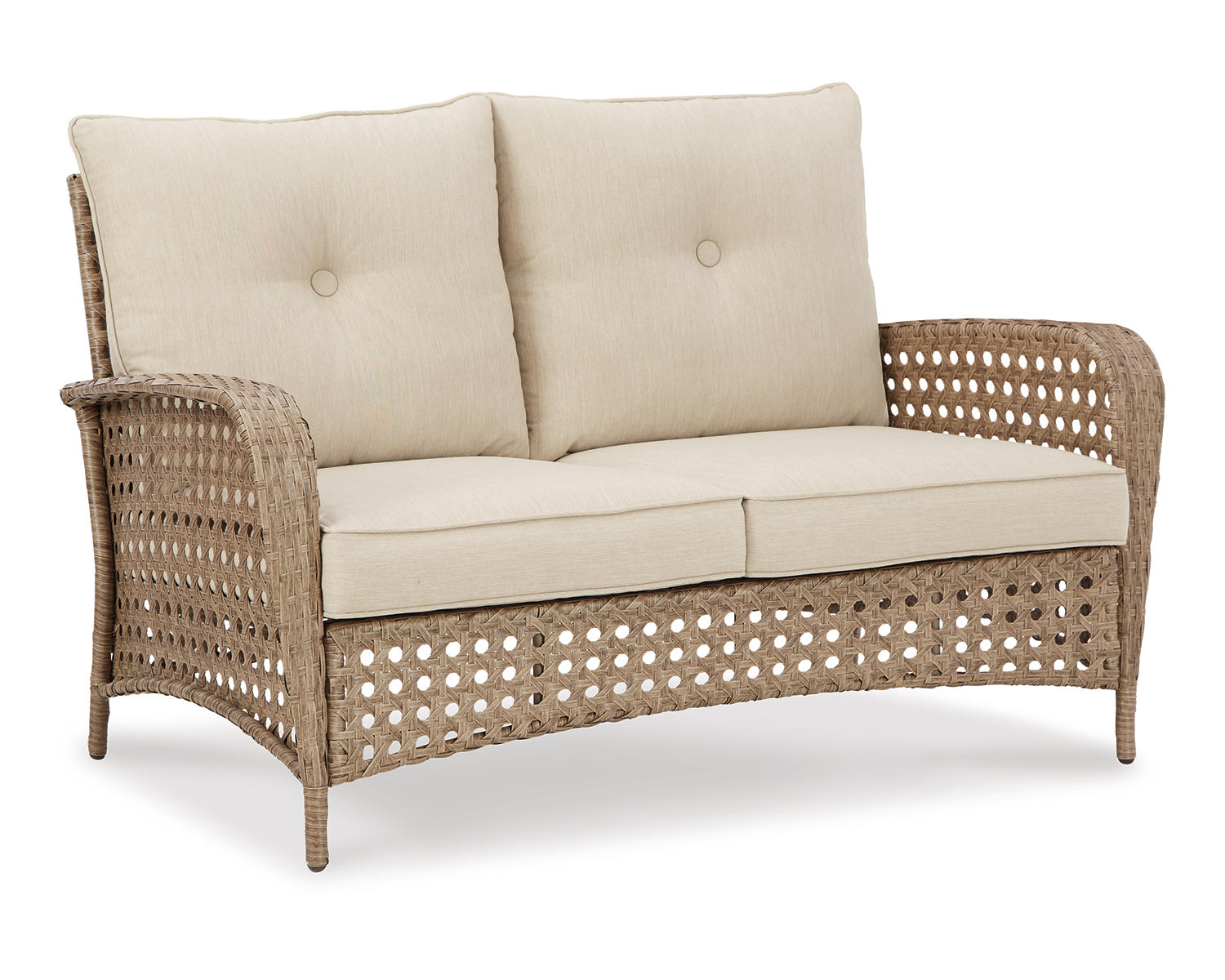Braylee Outdoor Loveseat with Table (Set of 2)