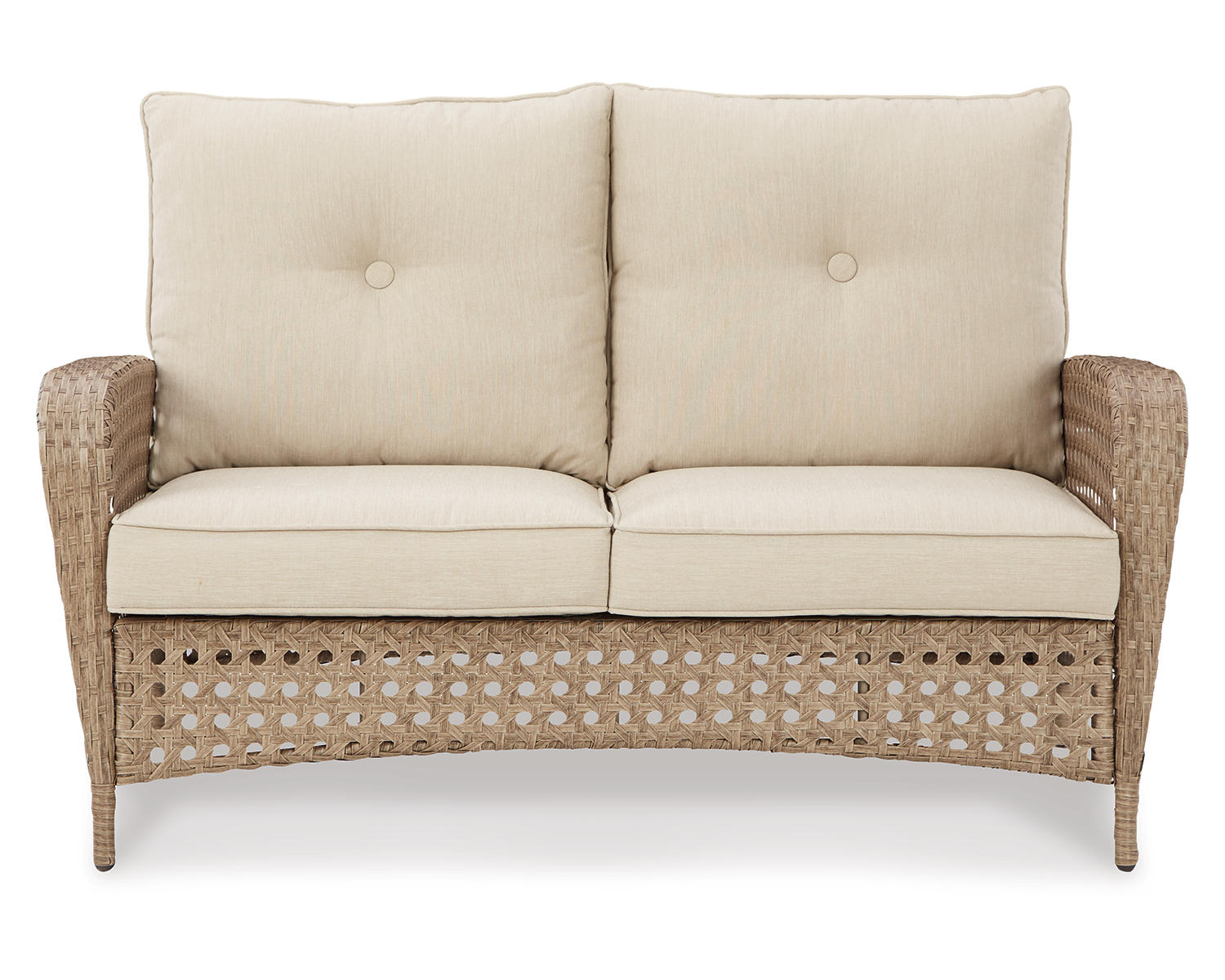 Braylee Outdoor Loveseat with Table (Set of 2)