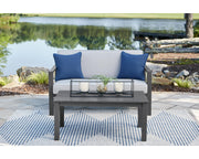 Fynnegan Outdoor Loveseat with Table (Set of 2)