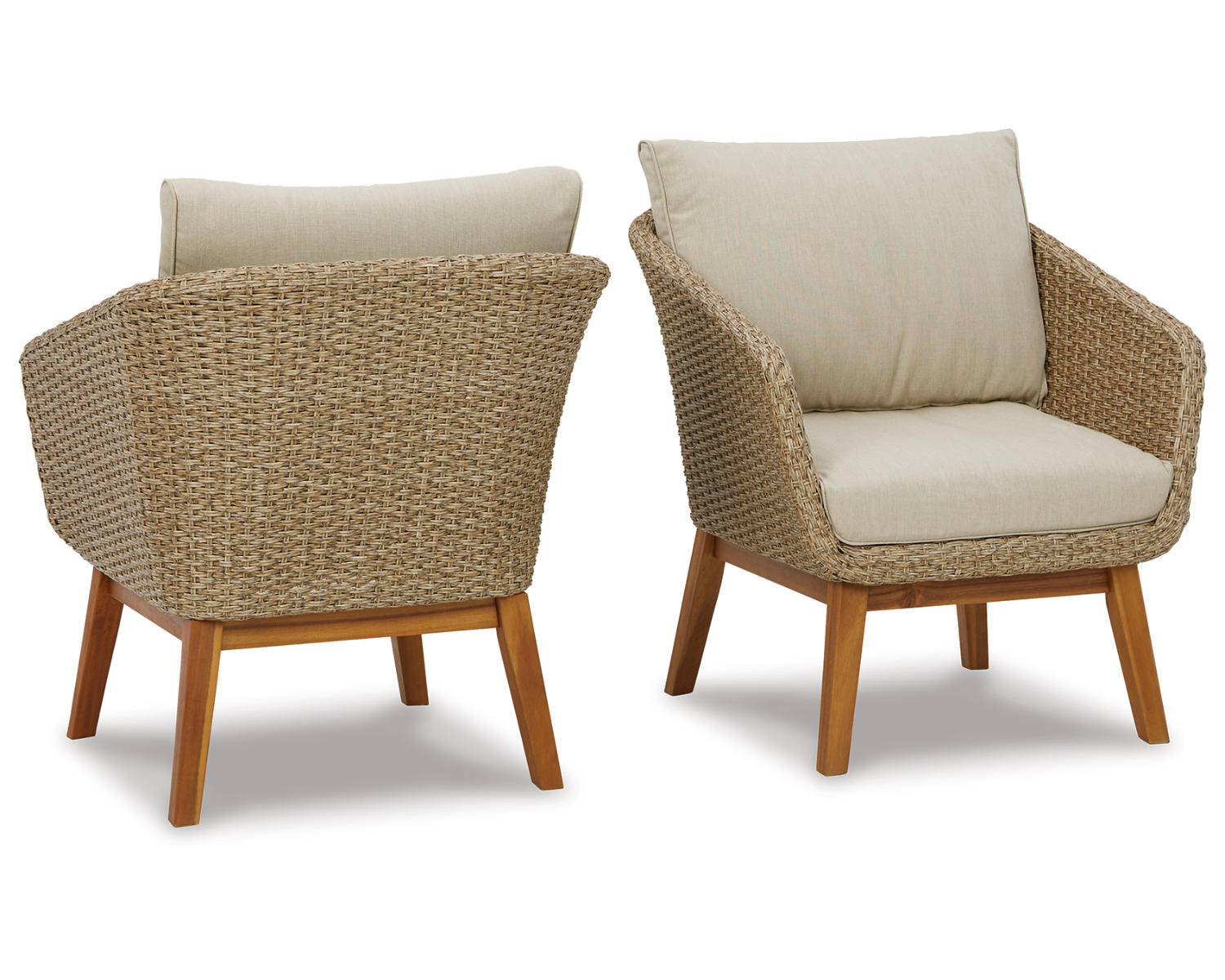 Crystal Cave Outdoor Lounge Chair with Cushion (Set of 2)