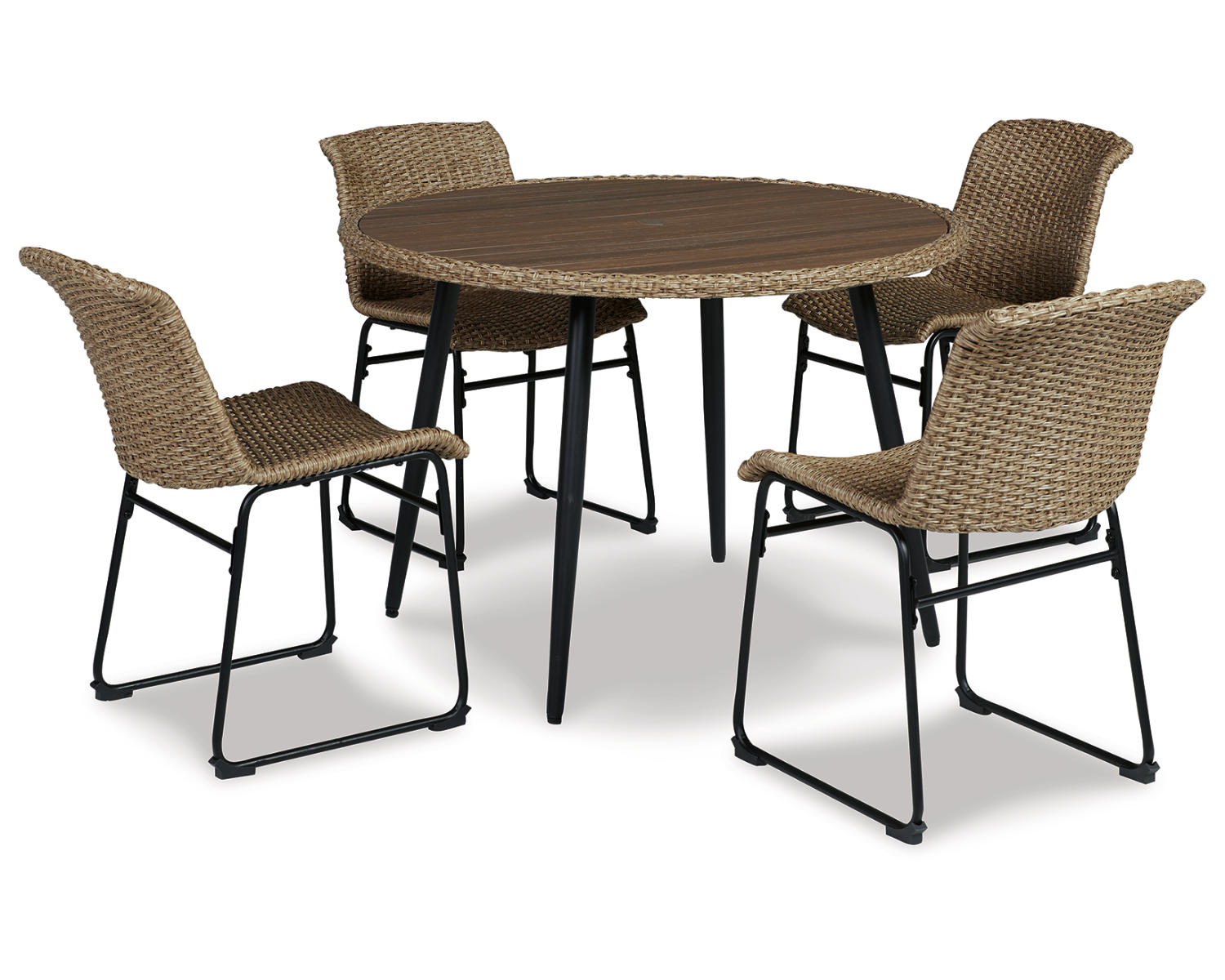 Amaris Outdoor Dining Table with 4 Chairs