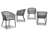 Sillas de comedor para exterior Palm Bliss (juego de 4)