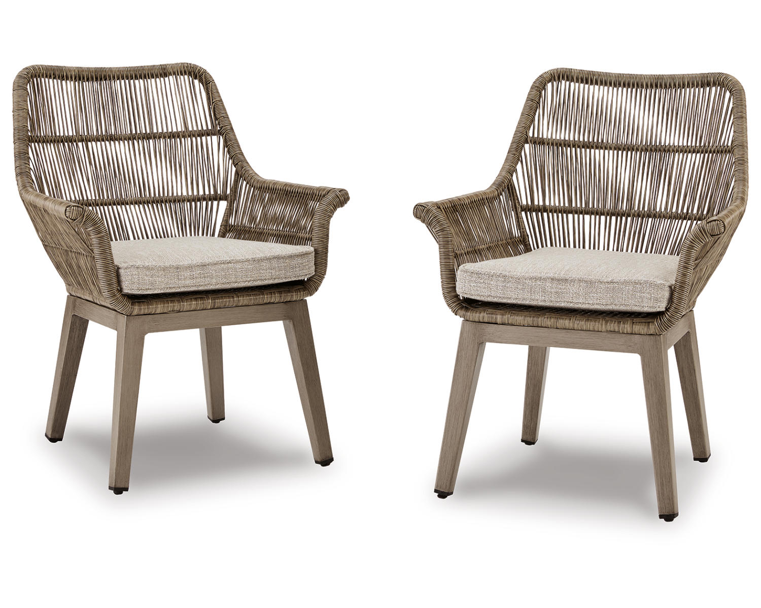 Beach Front Arm Chair with Cushion (Set of 2)