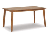 Mesa de comedor para exterior Janiyah con 2 bancos