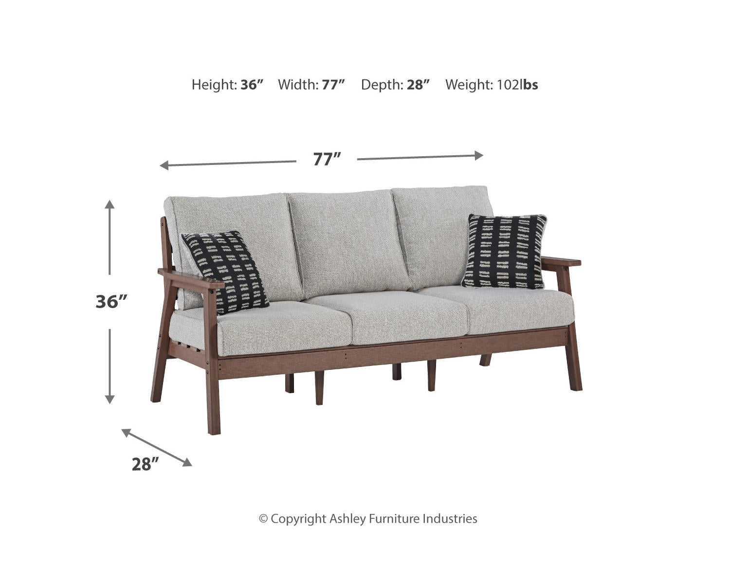 Emmeline Outdoor Sofa with Cushion